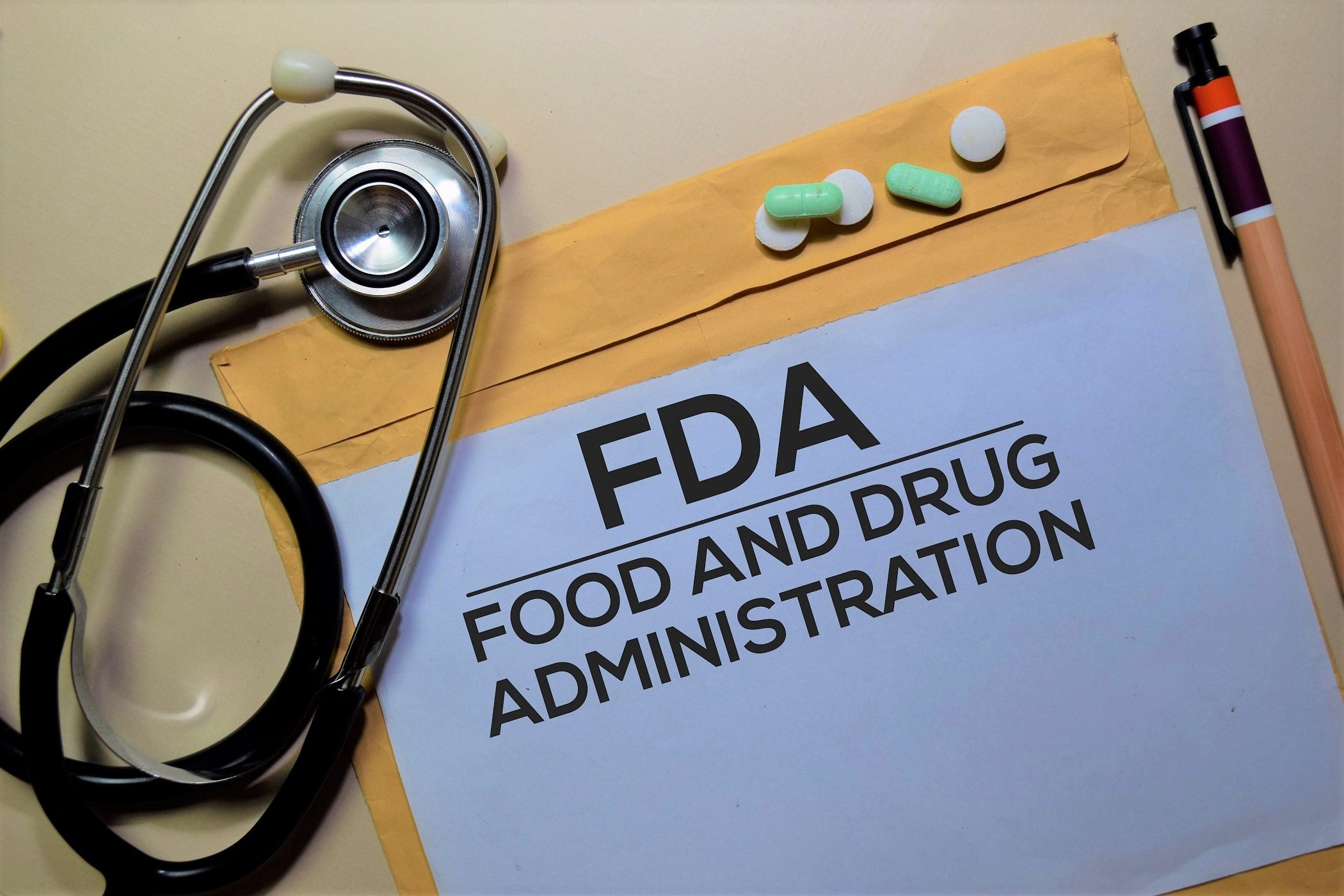 Fda,-,Food,And,Drug,Administration,Text,On,Document,Above