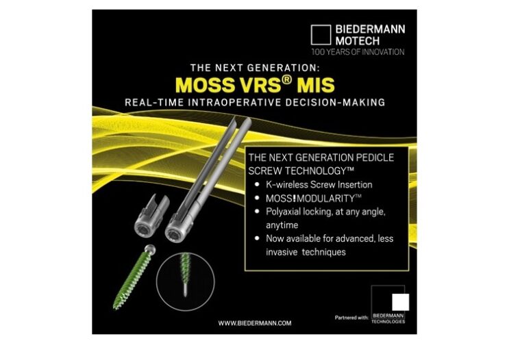 Biedermann Motech to launch MOSS VRS MIS pedicle screw system in US