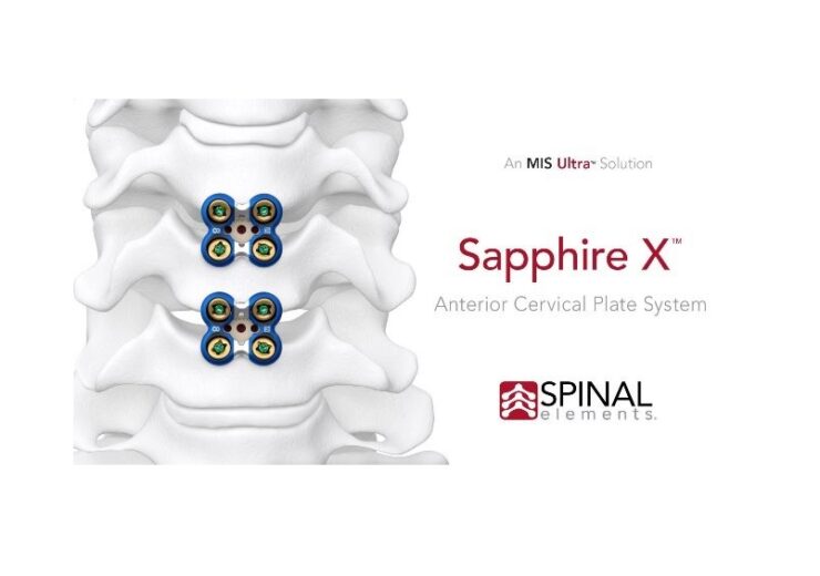 Spinal Elements Announces 100th Case With Sapphire X Anterior Cervical Fixation System