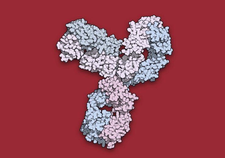 pembrolizumab-immunotherapy---antibody-structure---red-background-945x532