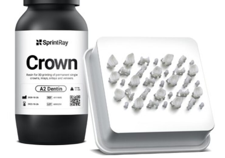 The new material SprintRay Crown for permanent restorations takes dental 3D printing to the next level